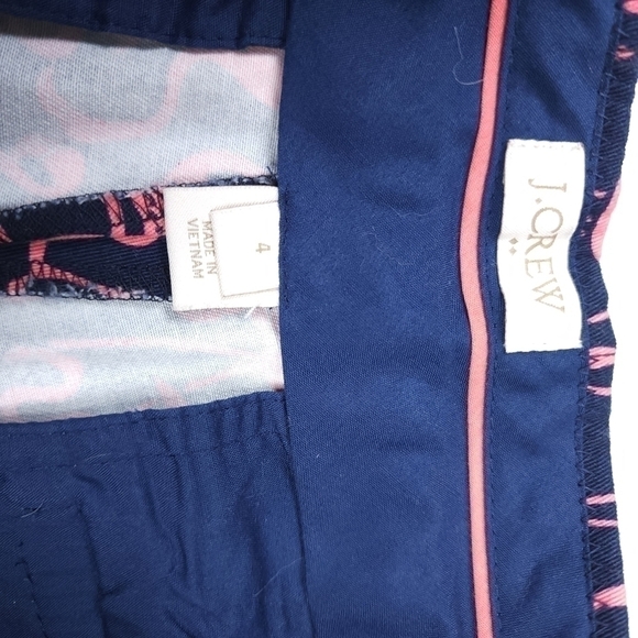 J. Crew Navy Pink Flamingo Shorts Size 4 - Picture 11 of 11